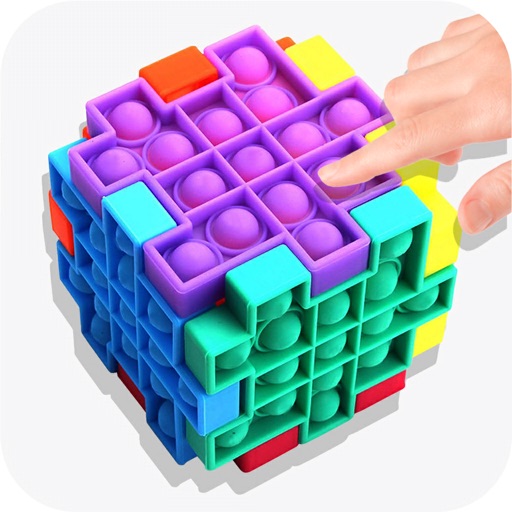 Pop it cube Toy 3D Push Bubble icon