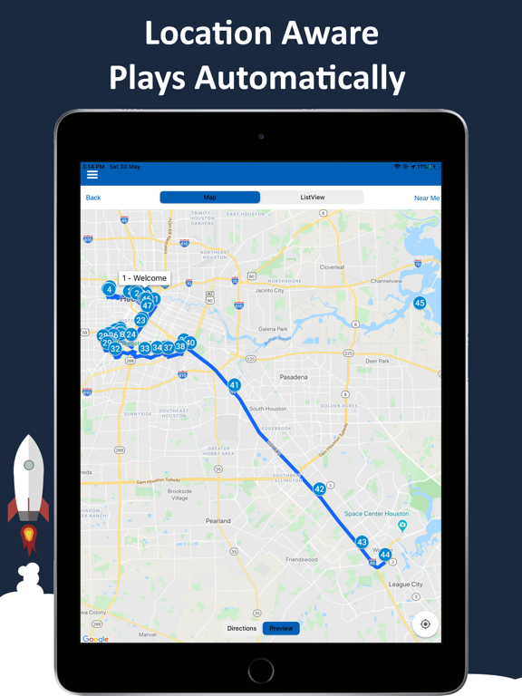 Houston Audio GPS Driving Tour screenshot 2