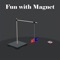 “Fun with Magnet” app brings to you a guided tour to acquaint yourself with the lab experiment that demonstrates the fun with magnet