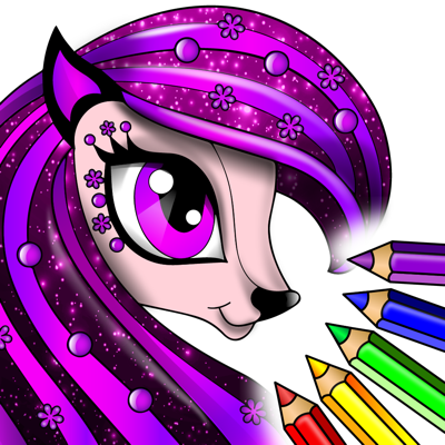 PONY Colouring Pages for Girls