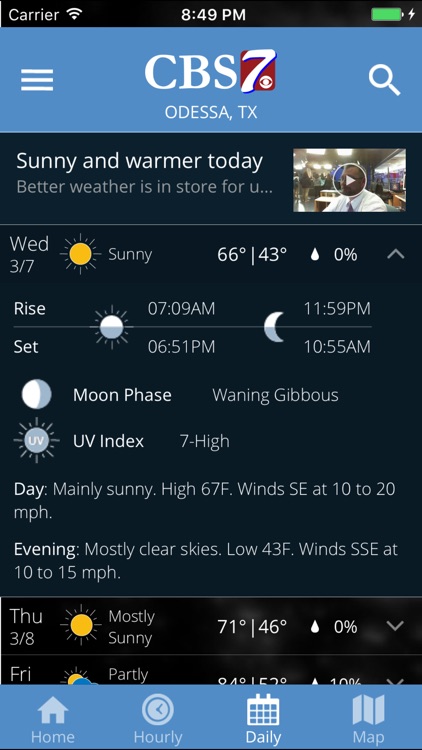 The CBS 7 Mobile Radar App screenshot-4