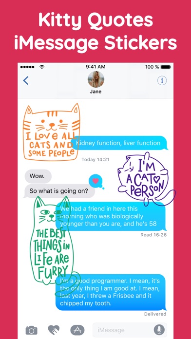 Punny Cat Stickers Pack Emojis screenshot 2