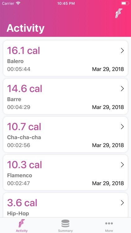 Dance: Track My Calories