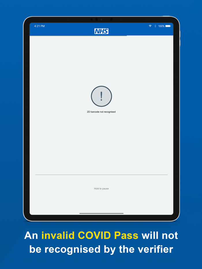NHS COVID Pass Verifier