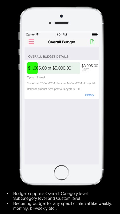 Expense Tracker Home budget