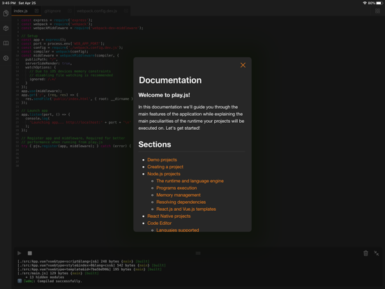 play.js - JavaScript IDE play.js - JavaScript IDE