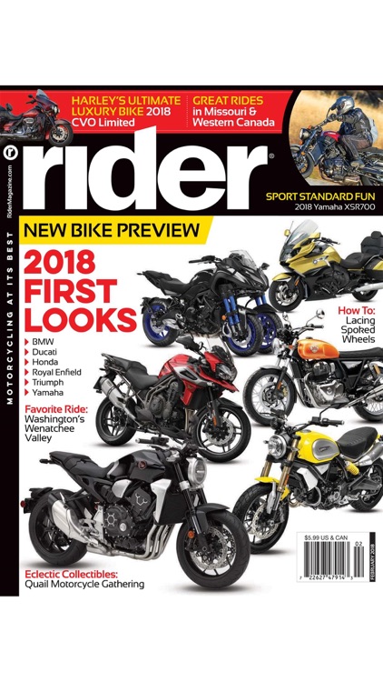 Rider Magazine, Motorcycling at its Best screenshot-4