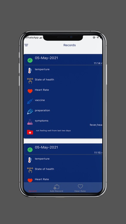 Health Records, Hearth Rate screenshot-4
