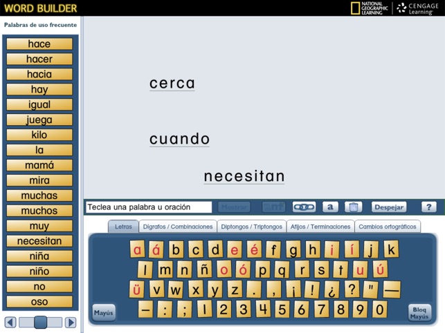 NG Word Builder - Spanish(圖1)-速報App