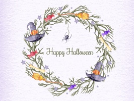 Beautiful Watercolor Halloween