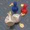 This game is a simulation of a classic economic Board game where player chips move across the field after throwing dice