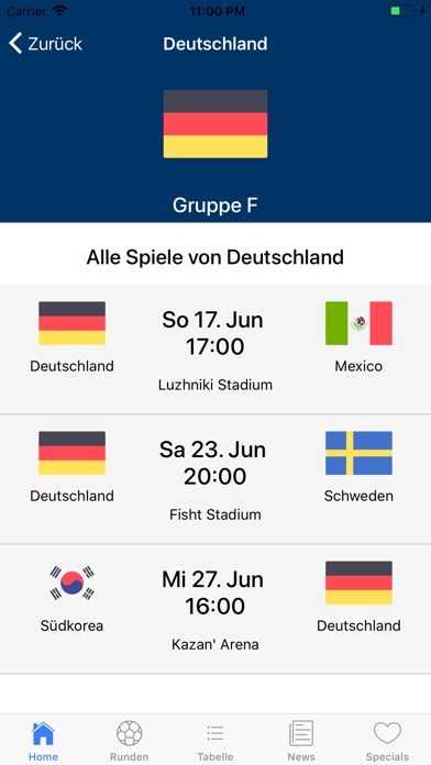 WM Plan - Die WM Spielplan App screenshot 2