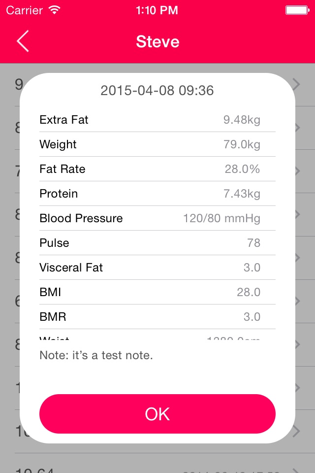 XFat - fat & weight tracker screenshot 3