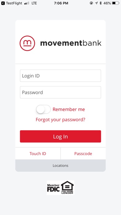 Image of Movement Bank Mobile App