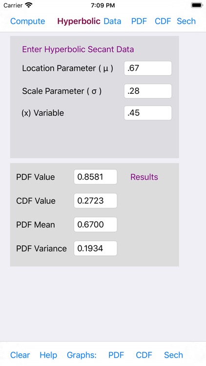 Hyperbolic Secant Distribution screenshot-4