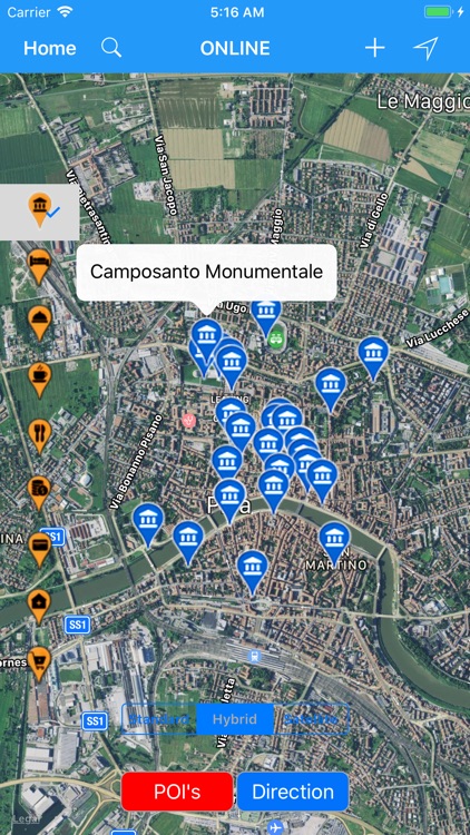 Pisa, Italy – City Travel Map