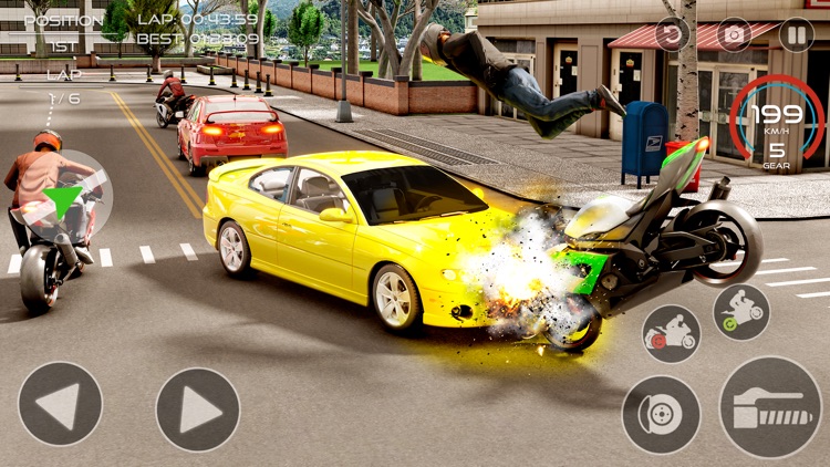 Extreme Motorbike City Race