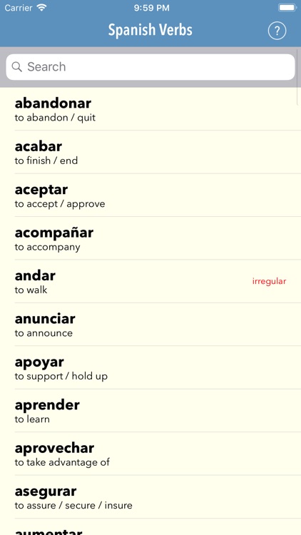 Spanish Verbs