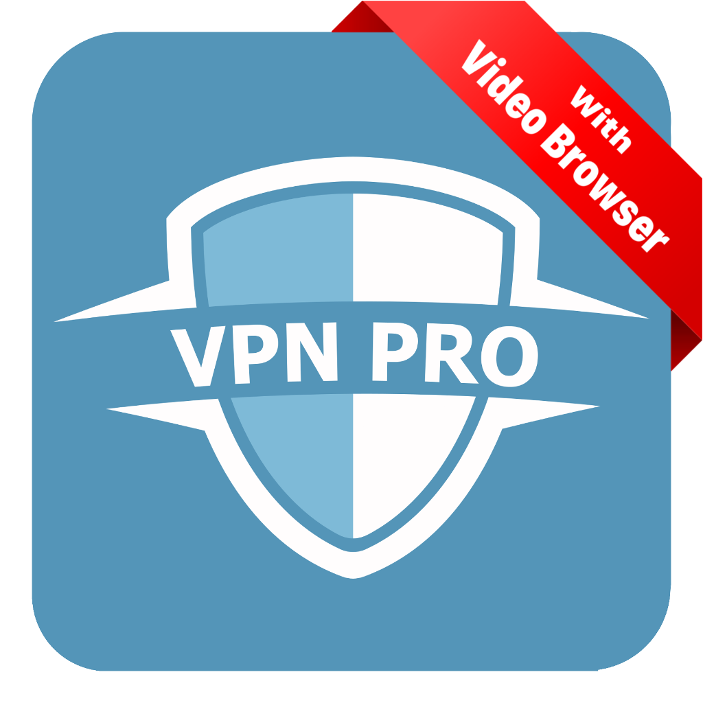 VPN Pro + Fast Video Browser App Icon