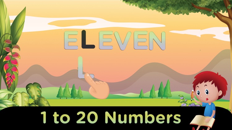1 to 20 numbers spelling game