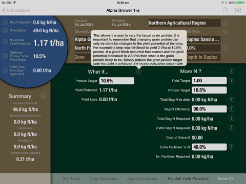 N Broadacre - Nitrogen Calc screenshot 3