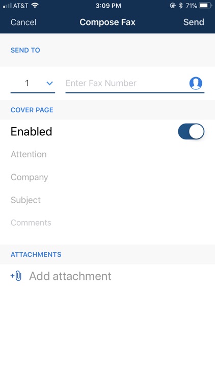 Metrofax–Send fax from iPhone