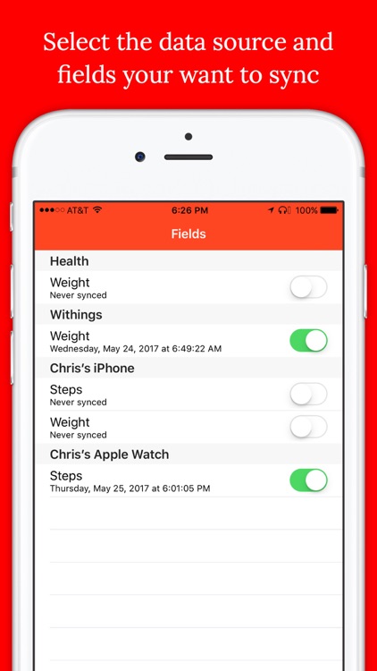 Health App to Fitbit Sync