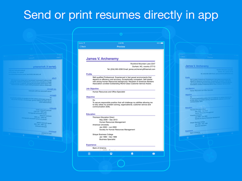 Quick Resume Pro screenshot 2