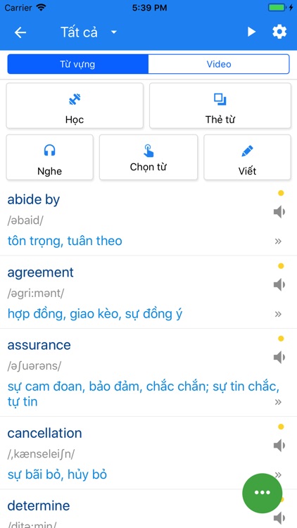 Từ vựng tiếng Anh theo chủ đề