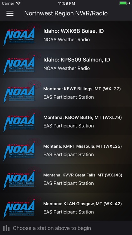 Northwest NOAA Weather Radio