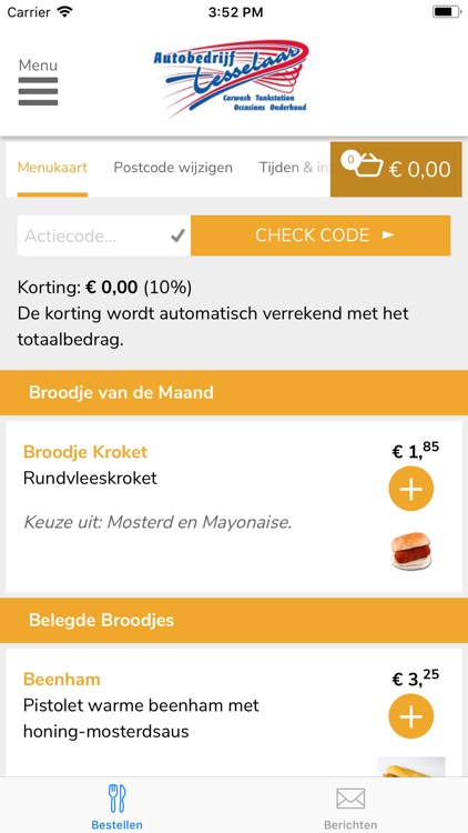 Lunchen bij Tesselaar