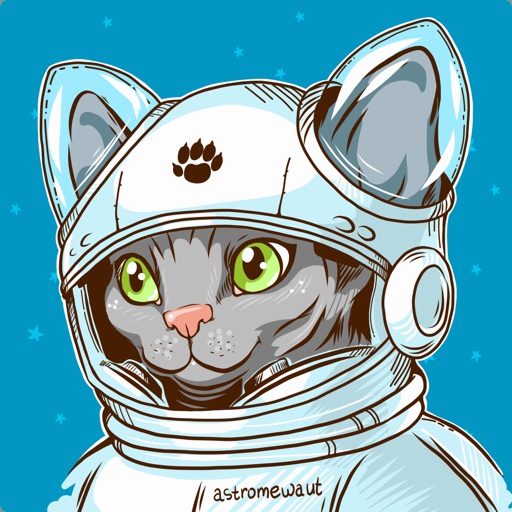 The Astronaut Love Stickers