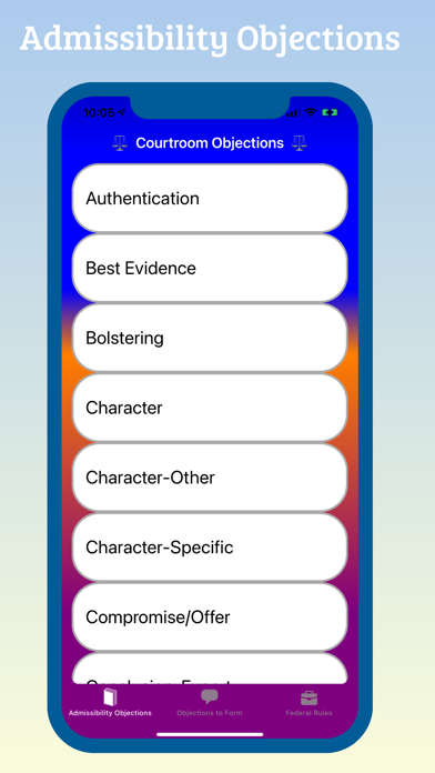 How to cancel & delete Courtroom Objections from iphone & ipad 1