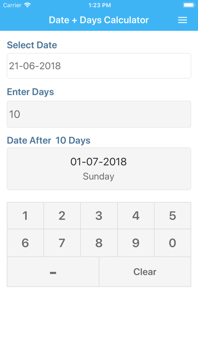 Date + Days Calculator screenshot 3