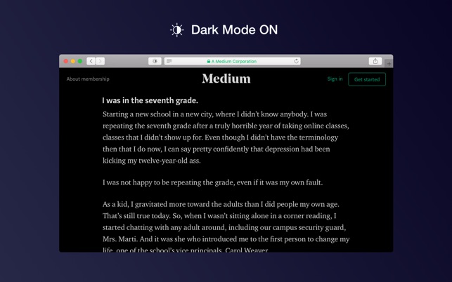 dark safari theme mode Mode   for Safari Cmacapps 1.9.0 Dark