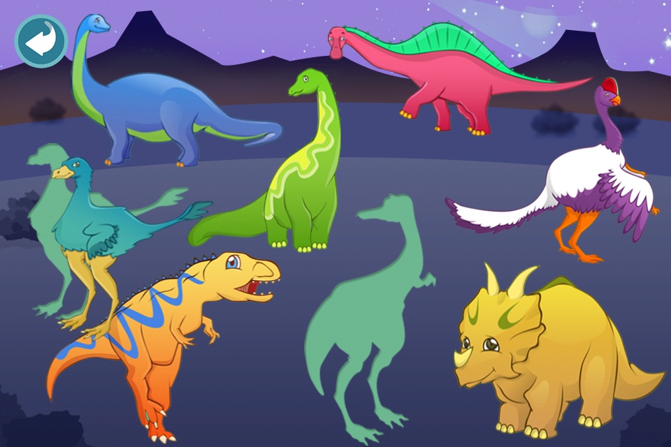Dinosaur Shape Puzzle Lite screenshot 3