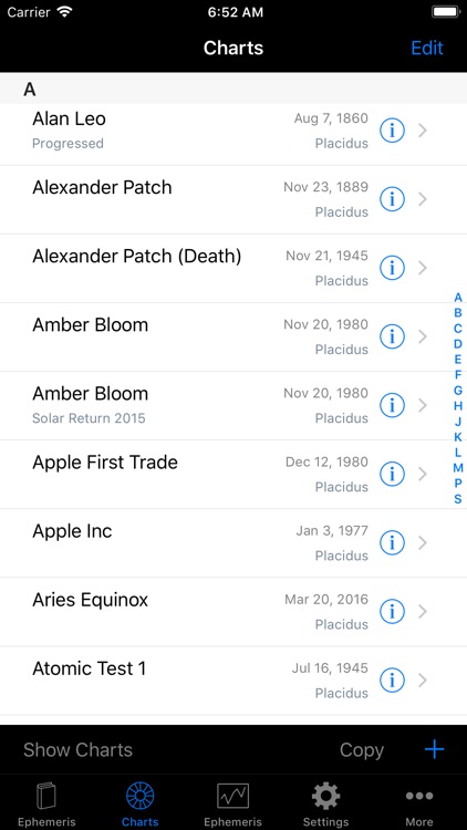 iPhemeris Astrology Charts screenshot-3