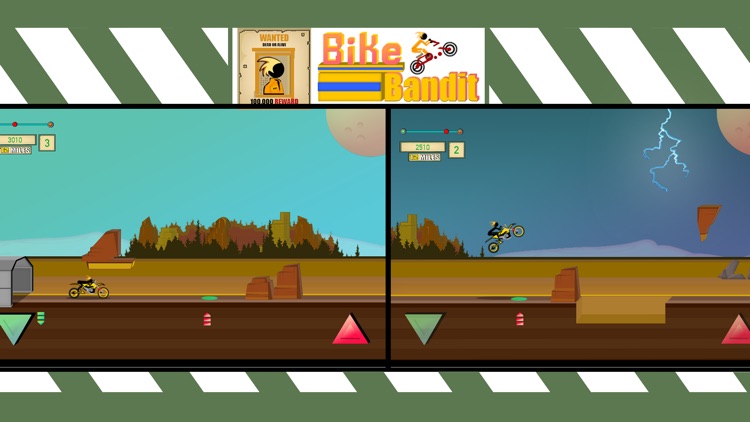 Bike Bandits Escape 2D Racing screenshot-3