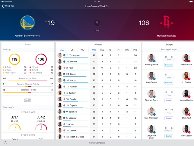 NBA Live for iPad: Live scores(圖3)-速報App