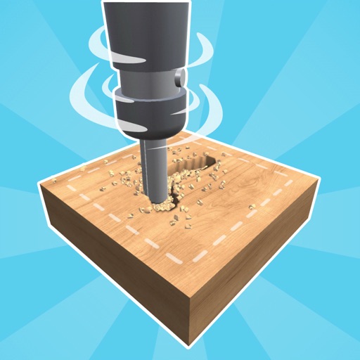 Wood Drill 3D icon