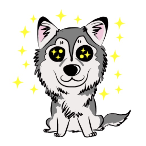 Siberian Husky Cool Boy icon
