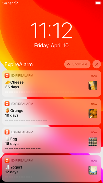 Expire Alarm screenshot 3