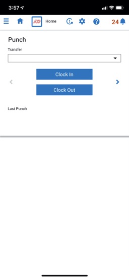 ADP Workforce Manager app screenshot
