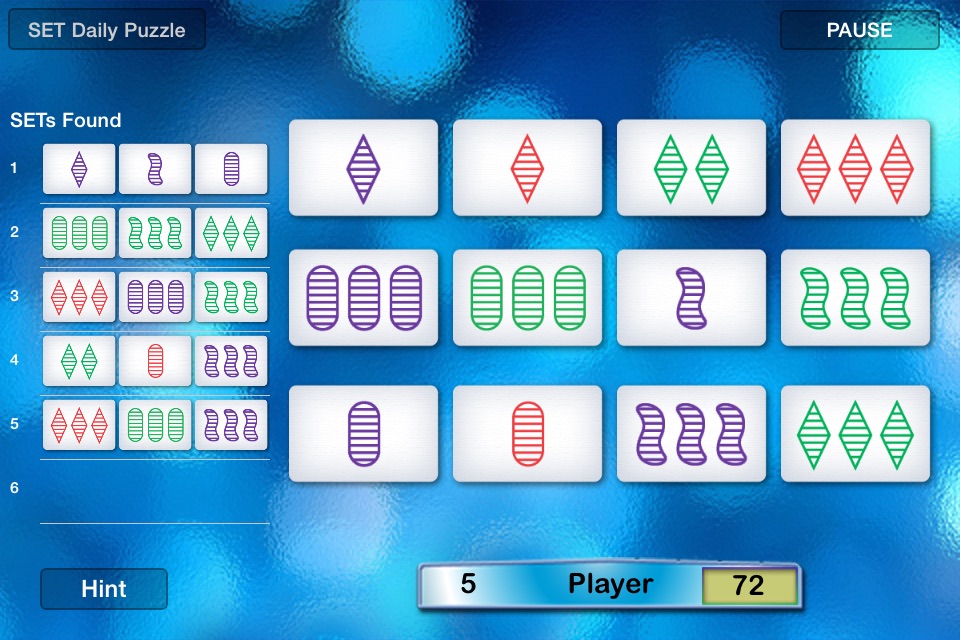 Daily SET Puzzle screenshot 2