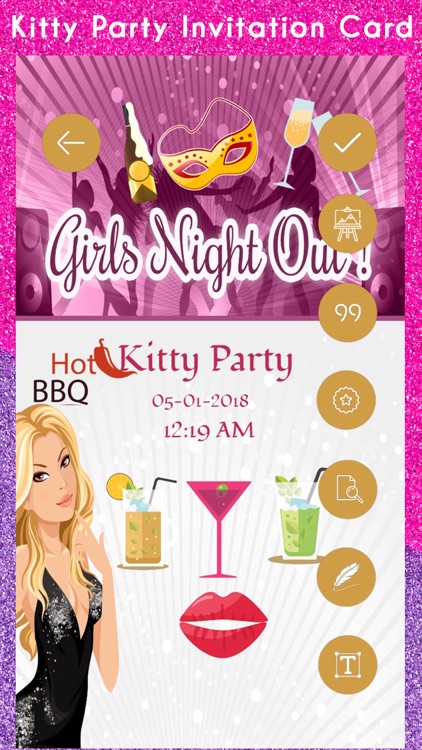 Kitty Party Invitation Card HD screenshot-4