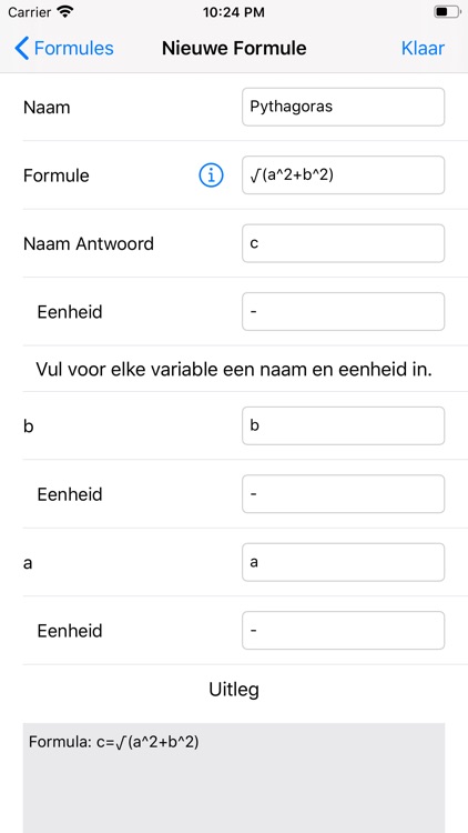 Science Formulas Calculator