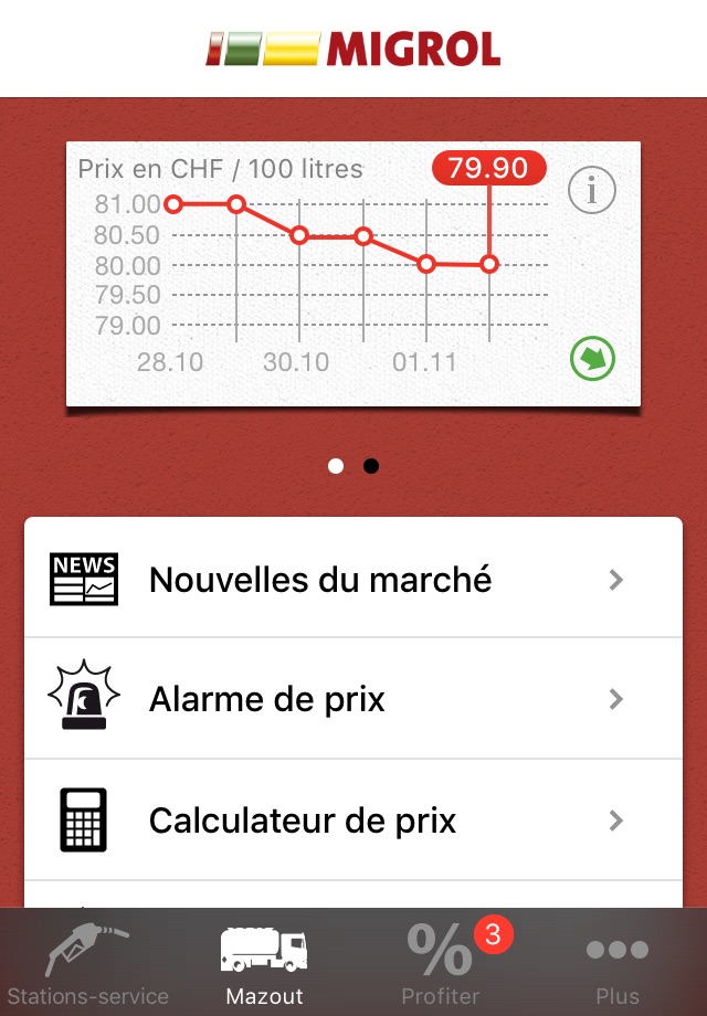 Migrol screenshot 3