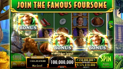 Wizard of Oz Slots Casino Game Screenshot