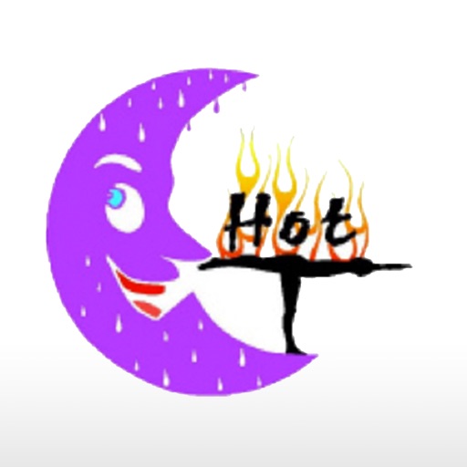 Purple Moon Hot Yoga Icon