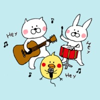 ゆるい動物達のステッカー